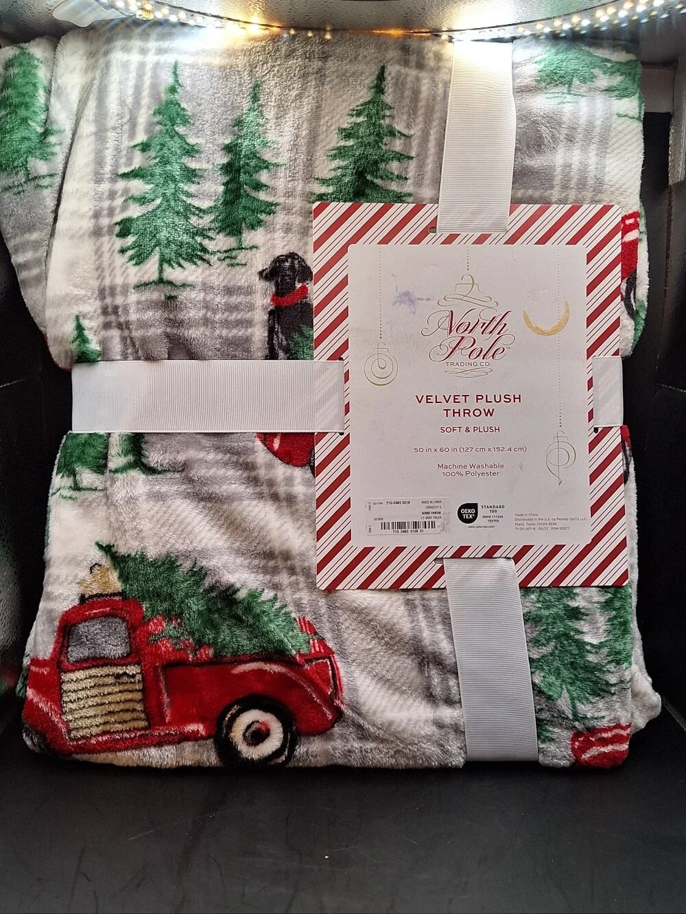 North Pole Trading Oversized 50x60  Plush Throw is a cozy